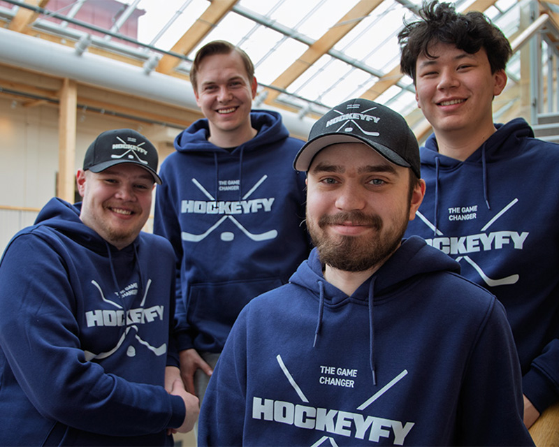 Teamet bakom startupbolaget WS Code som ingår i BizMakers inkubatorprogram.
